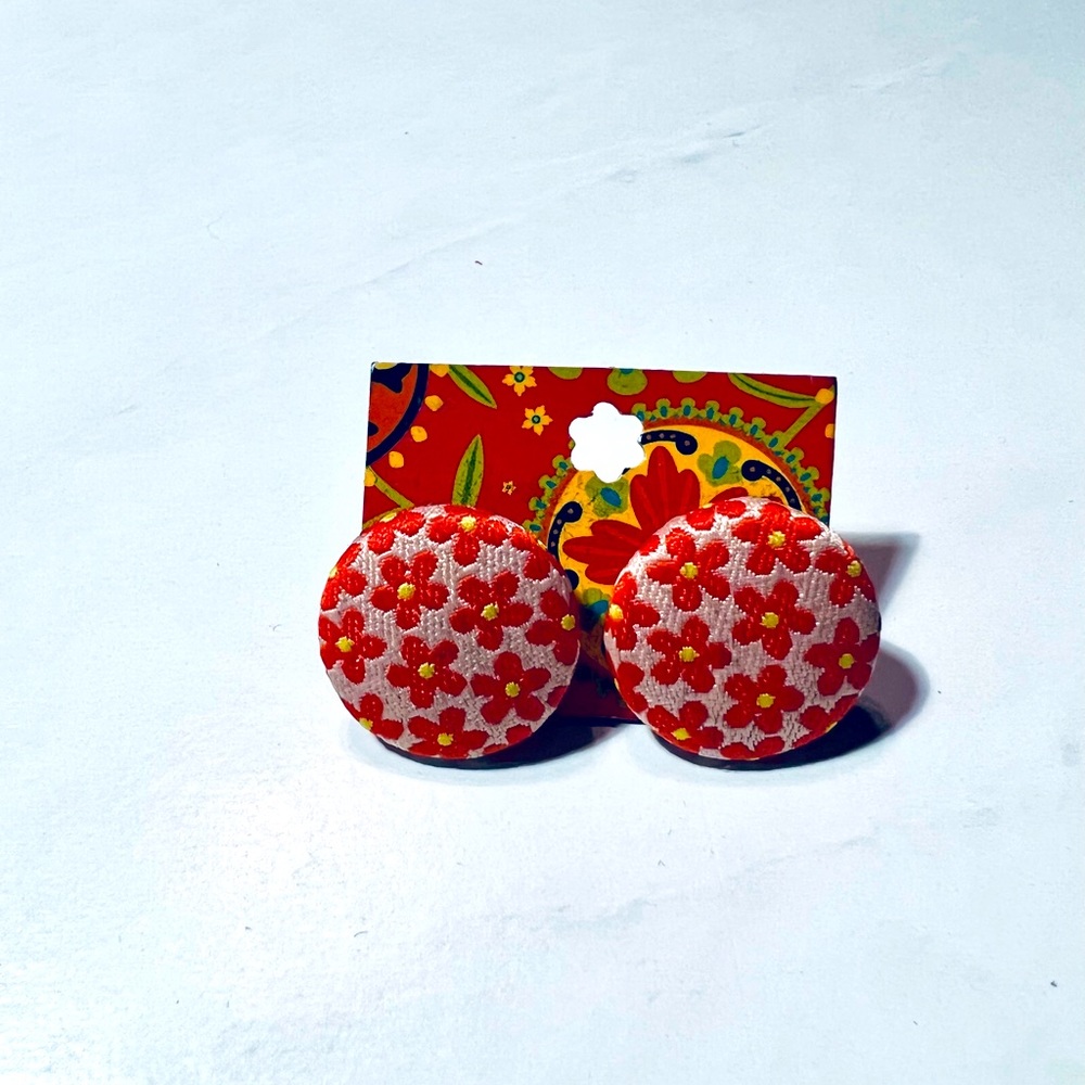 Button Earrings | NWT